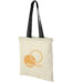 Nevada 100 g/m² cotton tote bag coloured handles 7L – Natural with logo