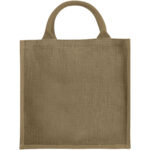 Chennai jute tote bag 16L – Natural front view