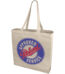 Odessa 220 g/m² cotton tote bag 13L – Natural with logo