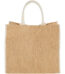 Harry coloured edge jute tote bag 25L – Natural front view