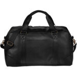 Oxford weekend travel duffel bag 25L – Solid black front view