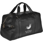 Oxford weekend travel duffel bag 25L – Solid black with logo