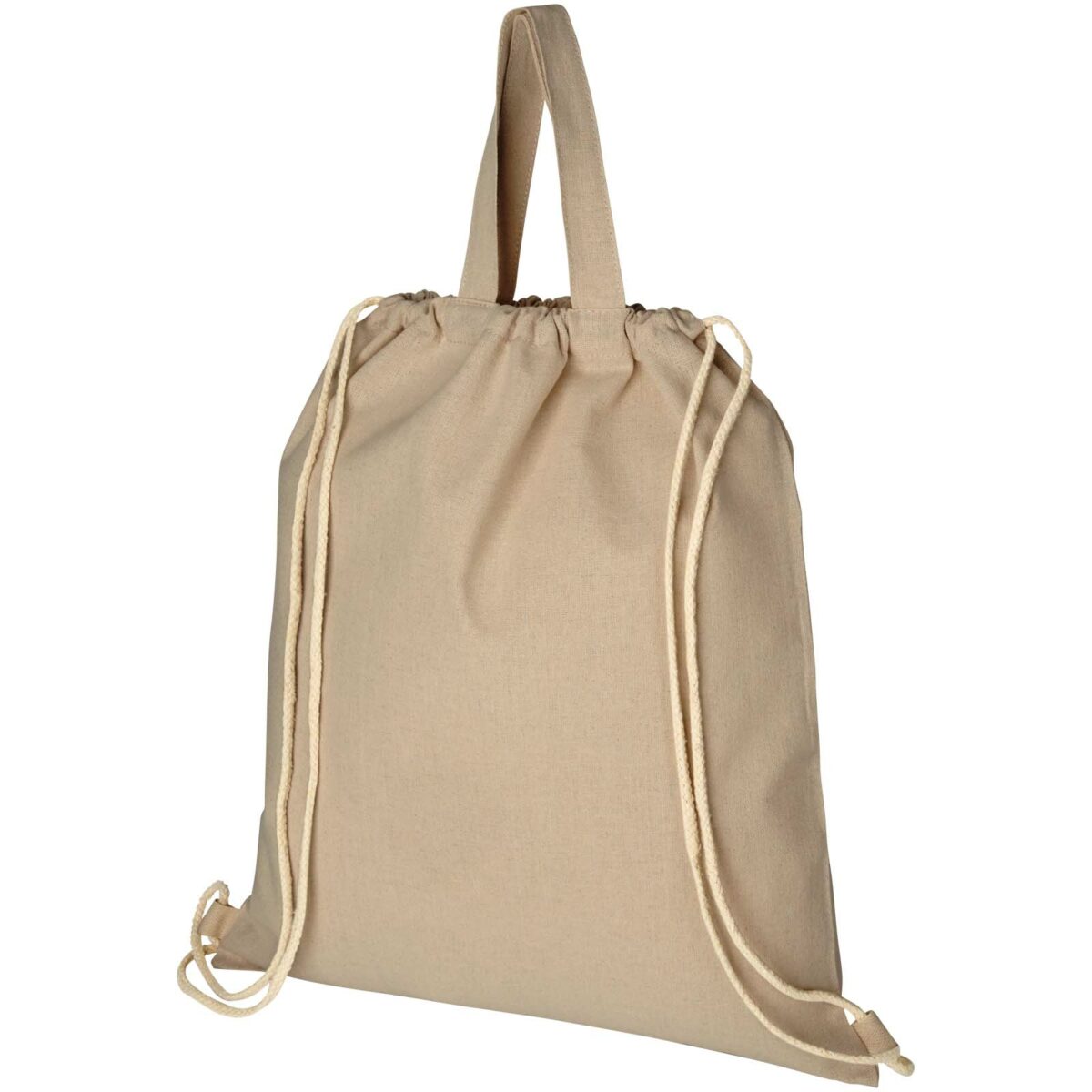 Pheebs 210 g/m² recycled drawstring bag 6L – Natural extra view