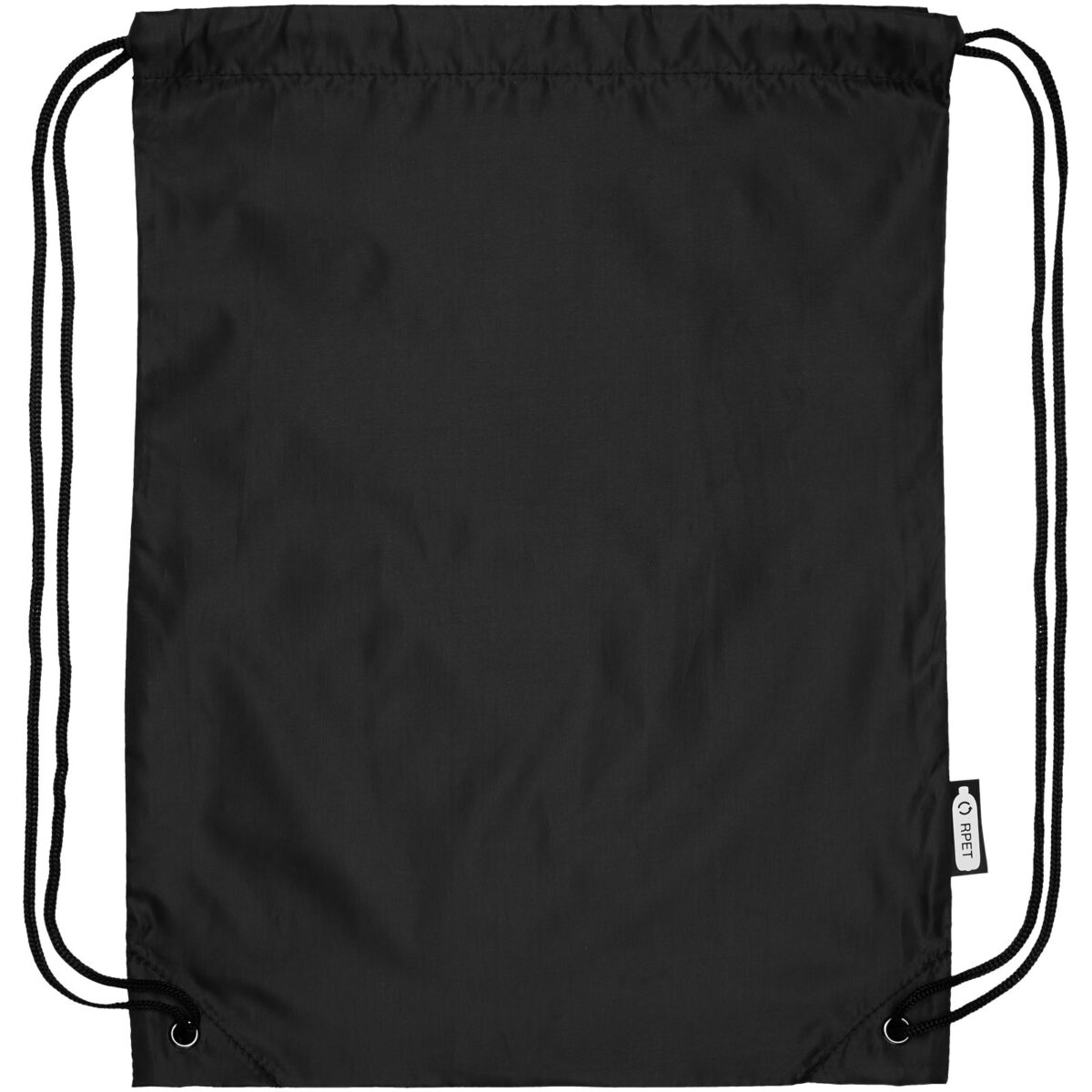 Oriole RPET drawstring bag 5L – Solid black extra view