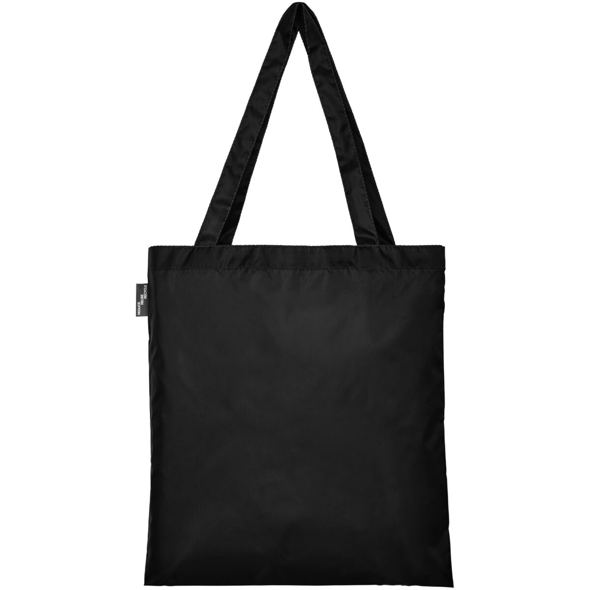 Sai RPET tote bag 7L – Solid black back view
