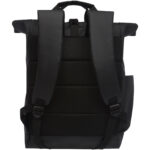 Resi 15" water resistant  laptop backpack 23L – Solid black back view
