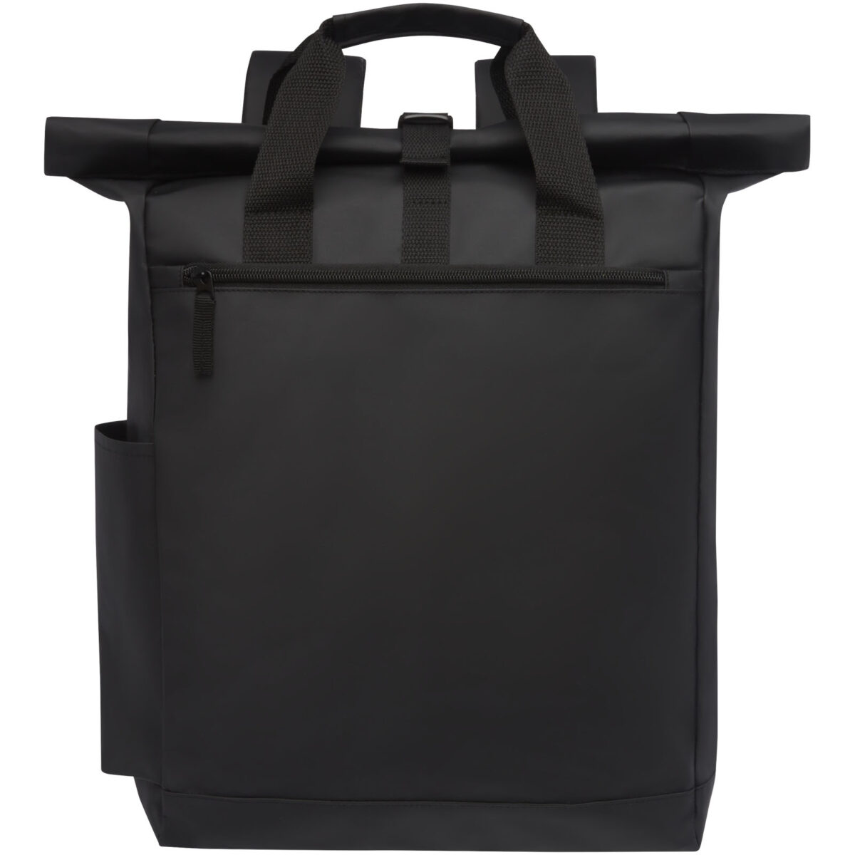 Resi 15" water resistant  laptop backpack 23L – Solid black front view