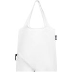 Sabia RPET foldable tote bag 7L – White front view