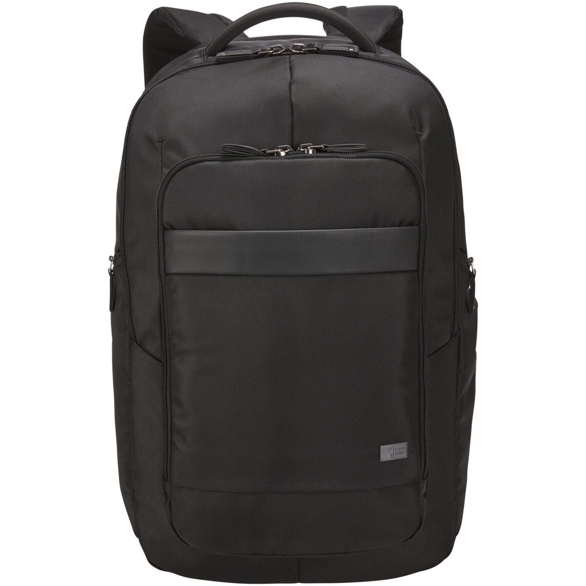 Case Logic Notion 17.3" laptop backpack 29L – Solid black front view