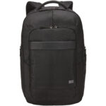 Case Logic Notion 17.3" laptop backpack 29L – Solid black front view