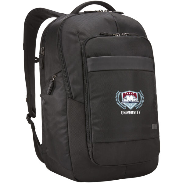 Case Logic Notion 17.3" laptop backpack 29L – Solid black with logo