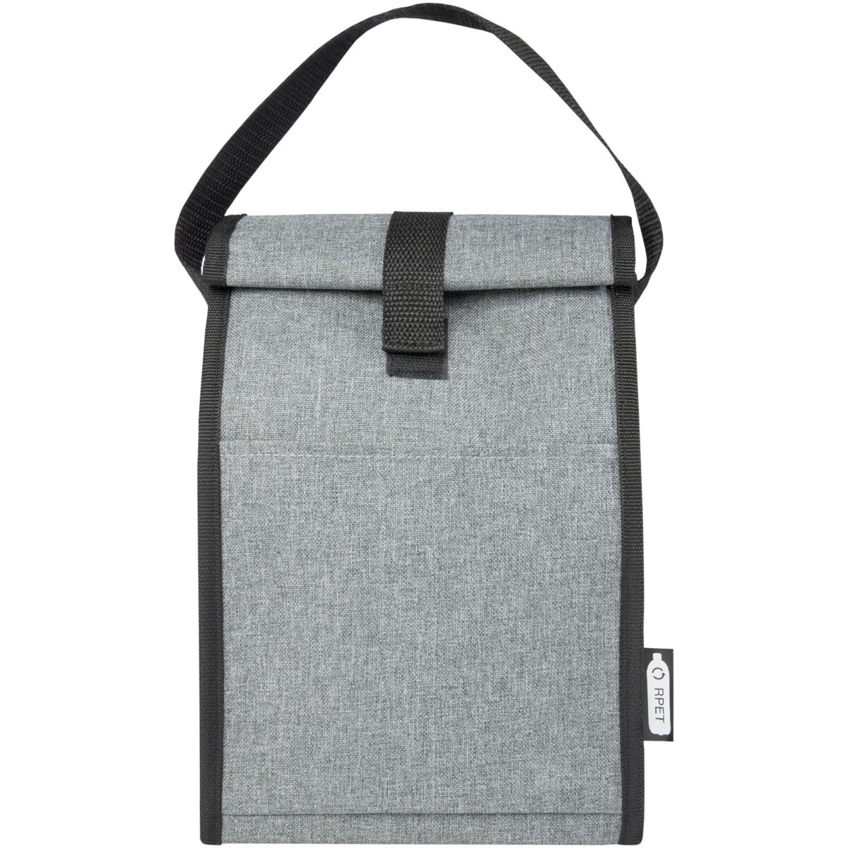 Reclaim 4-can GRS RPET cooler bag 5L – Heather grey front view