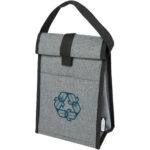 Reclaim 4-can GRS RPET cooler bag 5L – Heather grey with logo