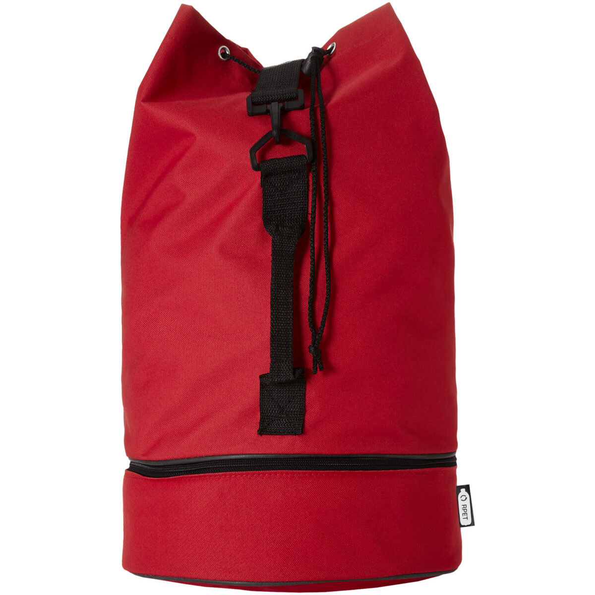 Retrend RPET sailor duffel bag 35L – Red front view