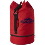 Retrend RPET sailor duffel bag 35L – Red with logo
