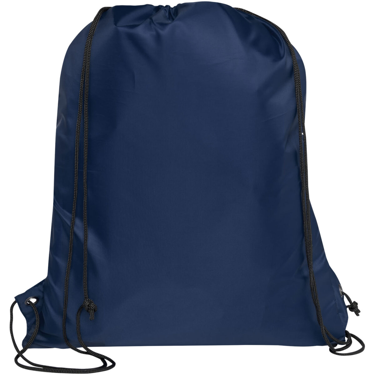 Adventure recycled insulated drawstring bag 9L – Navy back view