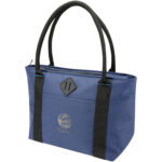 REPREVE® Our Ocean™ 12-can GRS RPET cooler tote bag 11L – Navy with logo