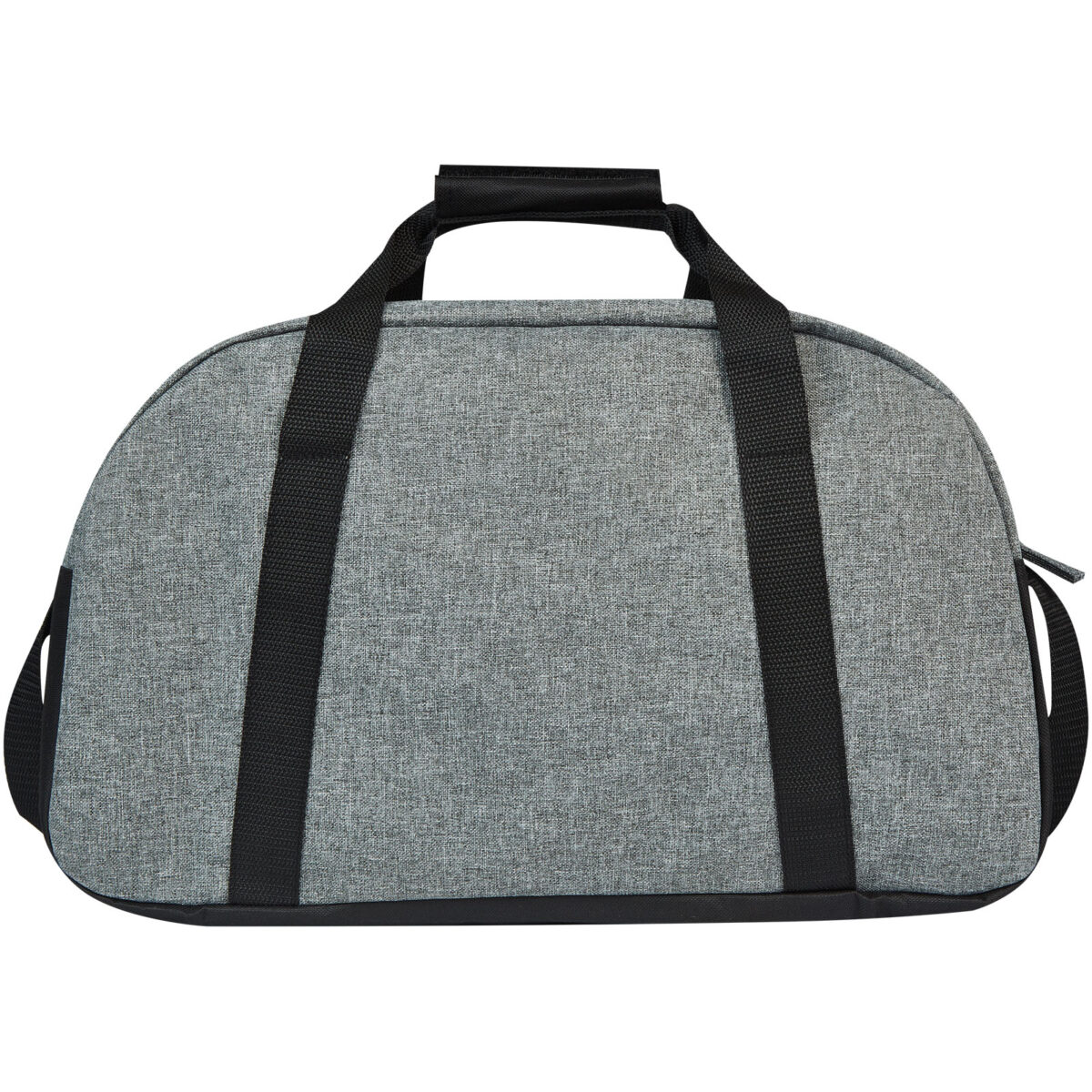 Reclaim GRS recycled two-tone sport duffel bag 21L – Solid black back view