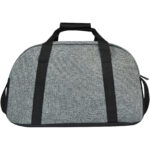 Reclaim GRS recycled two-tone sport duffel bag 21L – Solid black back view