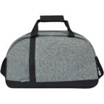 Reclaim GRS recycled two-tone sport duffel bag 21L – Solid black front view