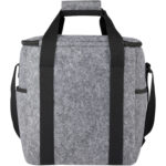 Felta GRS recycled felt bottle cooler bag 21L – Medium grey back view