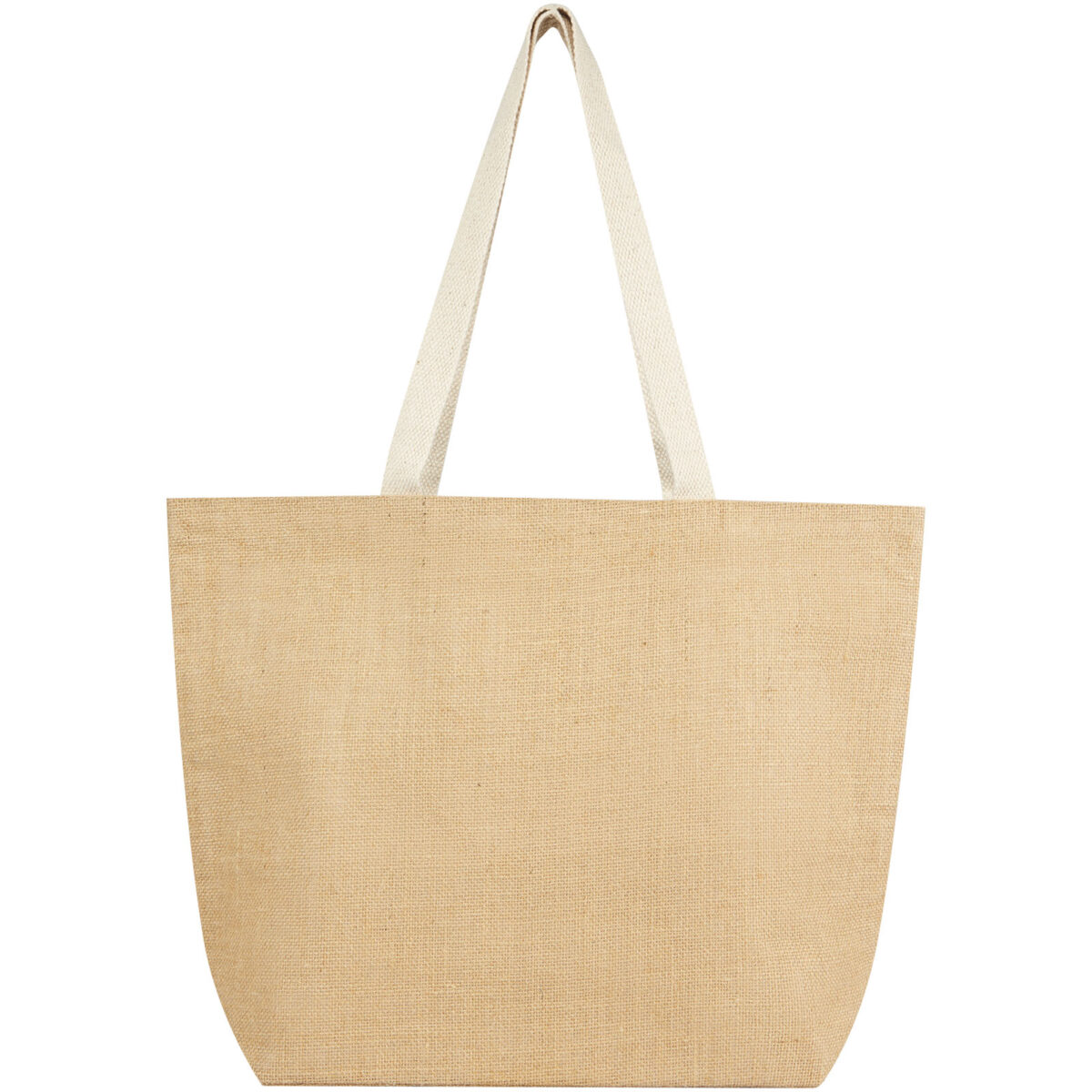 Juta 300 g/m² jute tote bag 12L – Natural front view