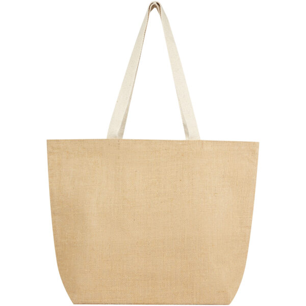 Juta 300 g/m² jute tote bag 12L – Natural front view