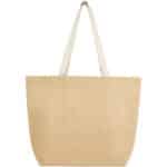 Juta 300 g/m² jute cooler tote bag 12L – Natural front view