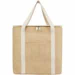 Juta 300 g/m² jute cooler bag 19L – Natural front view