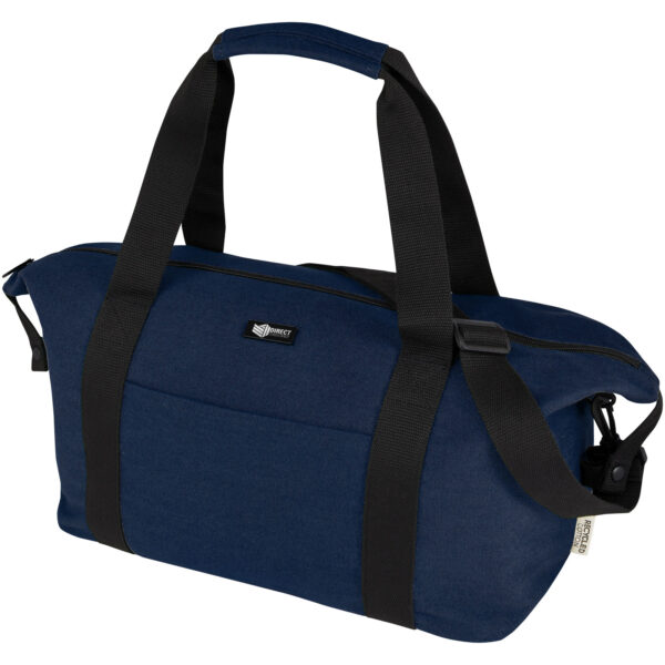 Joey GRS recycled canvas sports duffel bag 25L – Navy with logo