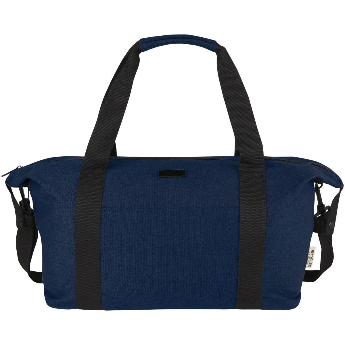 Joey GRS recycled canvas sports duffel bag 25L – Navy front view