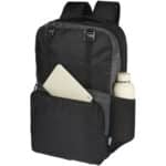 Trailhead 15" GRS recycled lightweight laptop backpack 14L – Solid black extra view