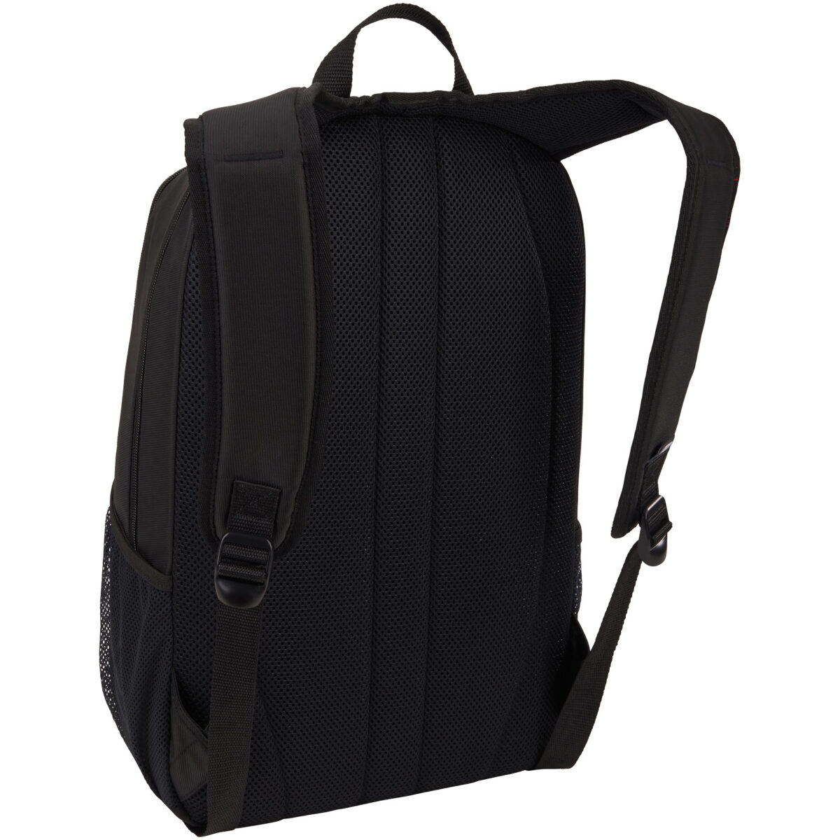 Case Logic Jaunt 15.6" recycled backpack 23L – Solid black back view
