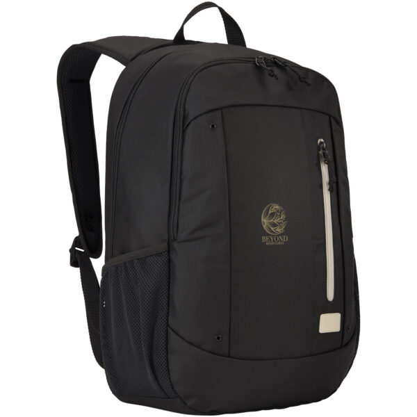 Case Logic Jaunt 15.6" recycled backpack 23L – Solid black with logo