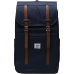 Herschel Retreat™ recycled laptop backpack 23L – Navy front view