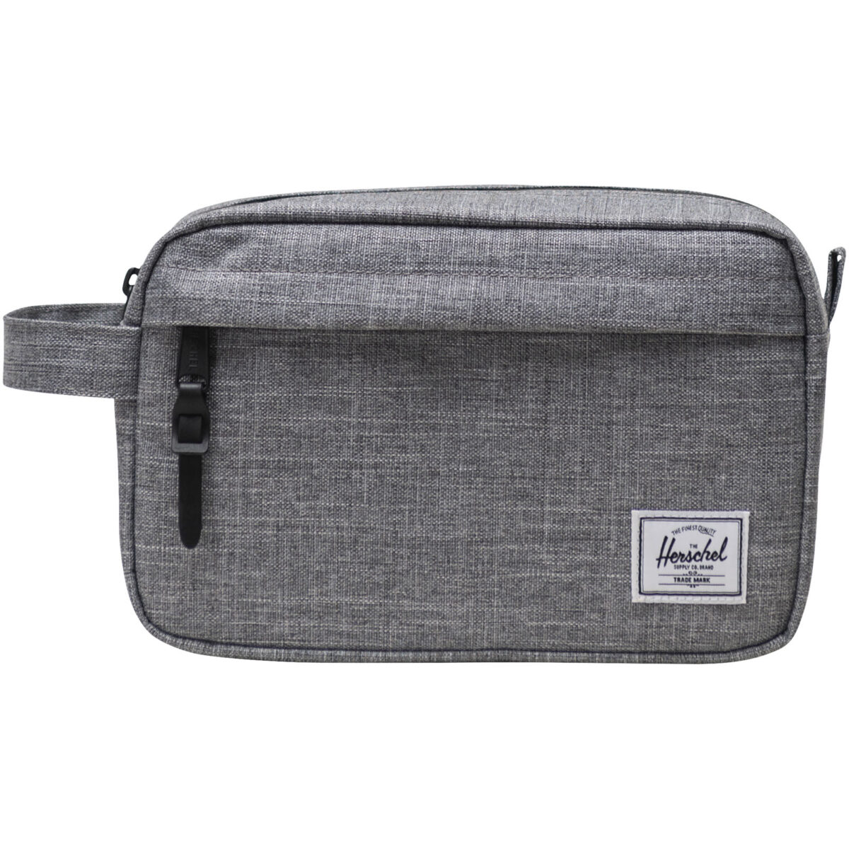 Herschel Chapter recycled travel kit – Heather grey front view