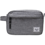 Herschel Chapter recycled travel kit – Heather grey front view