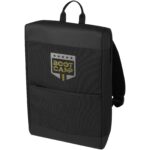 Rise 15.6" GRS recycled laptop backpack – Solid black with logo
