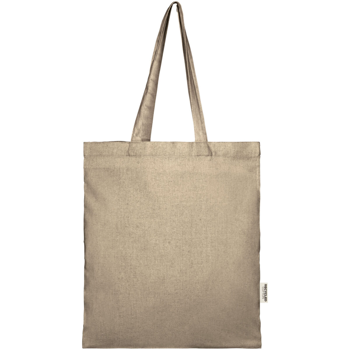 Pheebs 150 g/m² Aware™ recycled tote bag – Natural front view