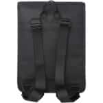 Turner backpack – Solid black back view