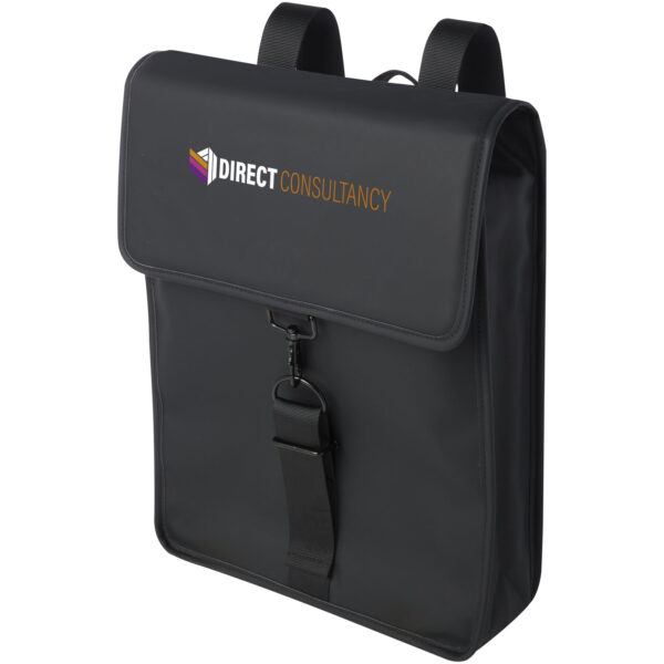 Turner backpack – Solid black with logo