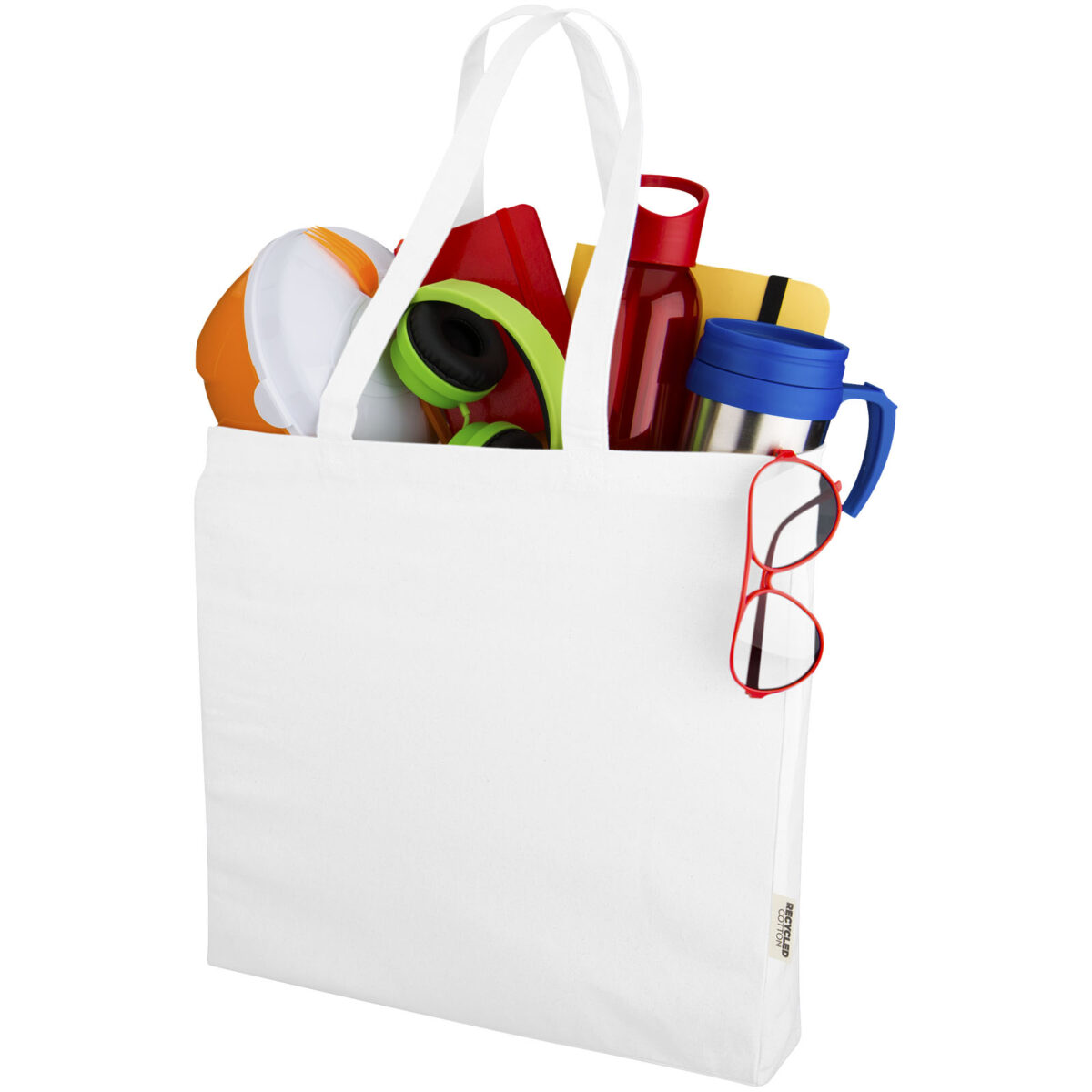 Odessa 220 g/m² recycled tote bag – White extra view
