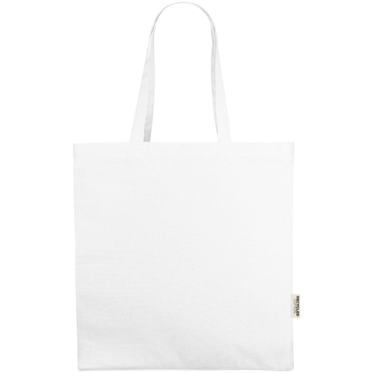 Odessa 220 g/m² recycled tote bag – White front view