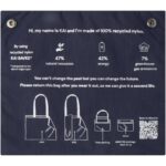 Kai GRS recycled circular tote bag – Navy extra view