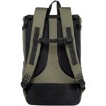 Roam GRS recycled modular backpack – Green back view