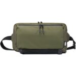 Roam GRS recycled modular sling bag – Green front view