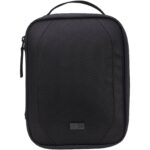 Case Logic Invigo recycled accessories bag – Solid black front view