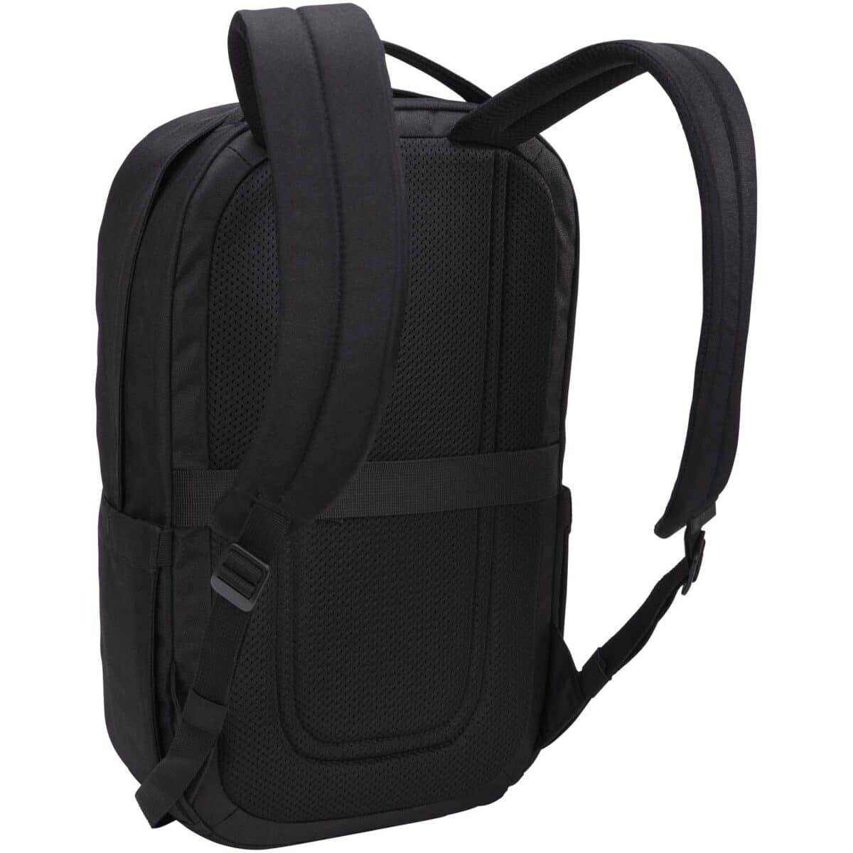 Case Logic Invigo 14" recycled laptop backpack 14.5L – Solid black back view