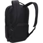 Case Logic Invigo 14" recycled laptop backpack 14.5L – Solid black back view