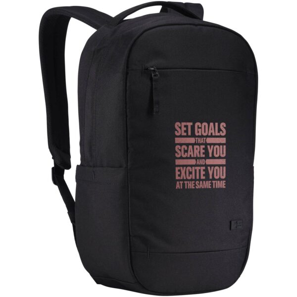 Case Logic Invigo 14" recycled laptop backpack 14.5L – Solid black with logo